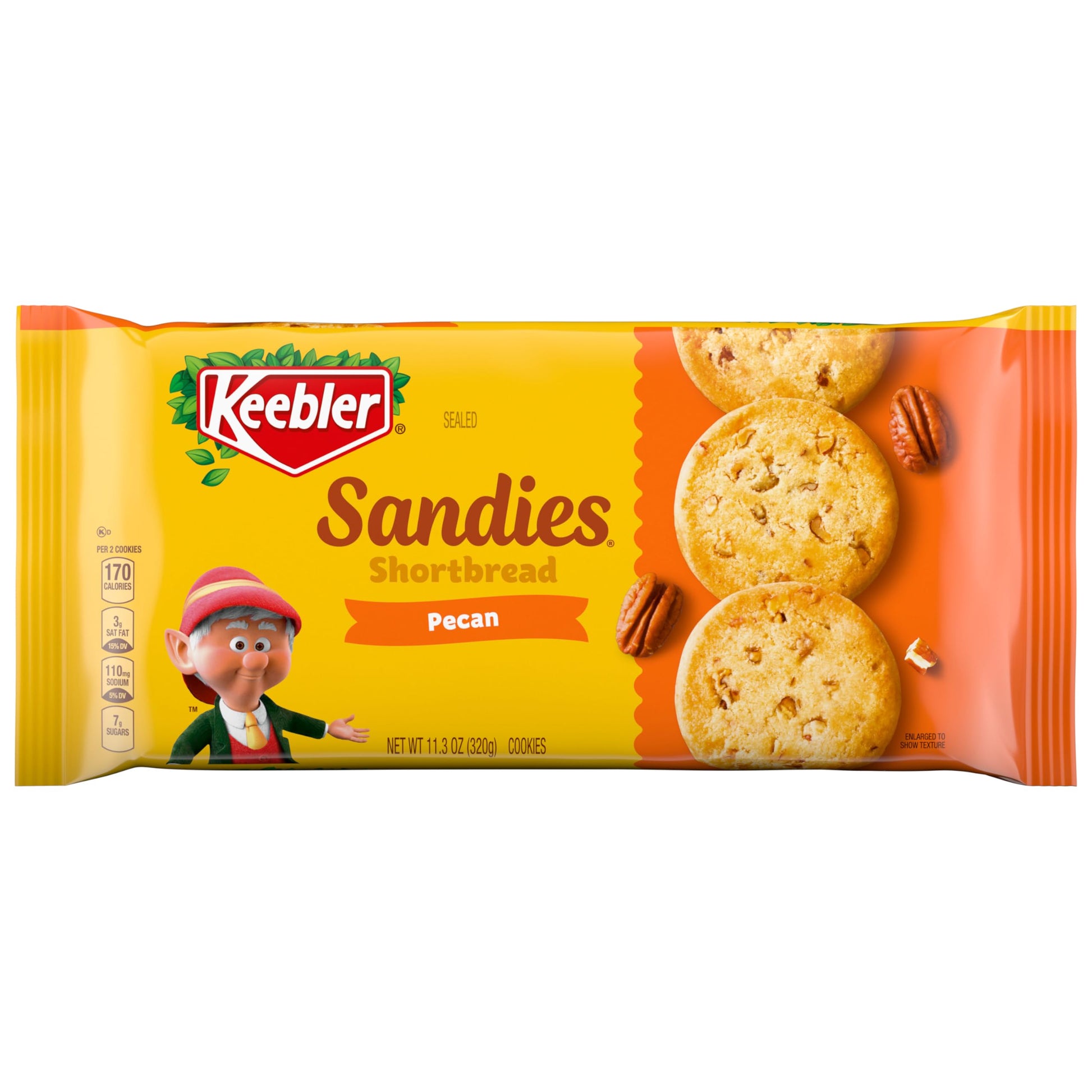 Keebler Sandies Shortbread Cookies, Pecan, 11.3oz