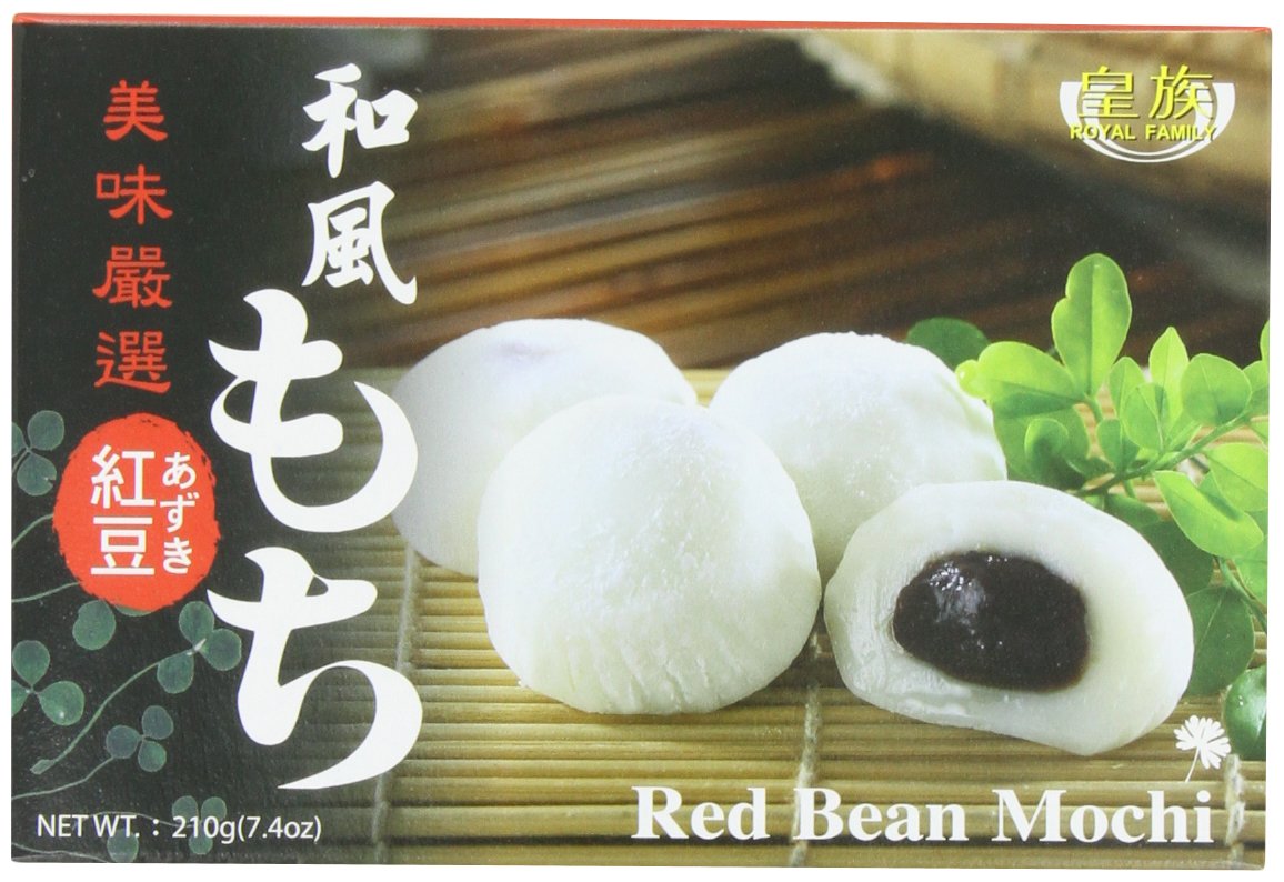 Royal Family Japanese Mochi Red Bean, 7.4-Ounce (Pack Of 8)