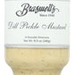 Braswells Dill Pickle Mustard 8.5 ounce jar