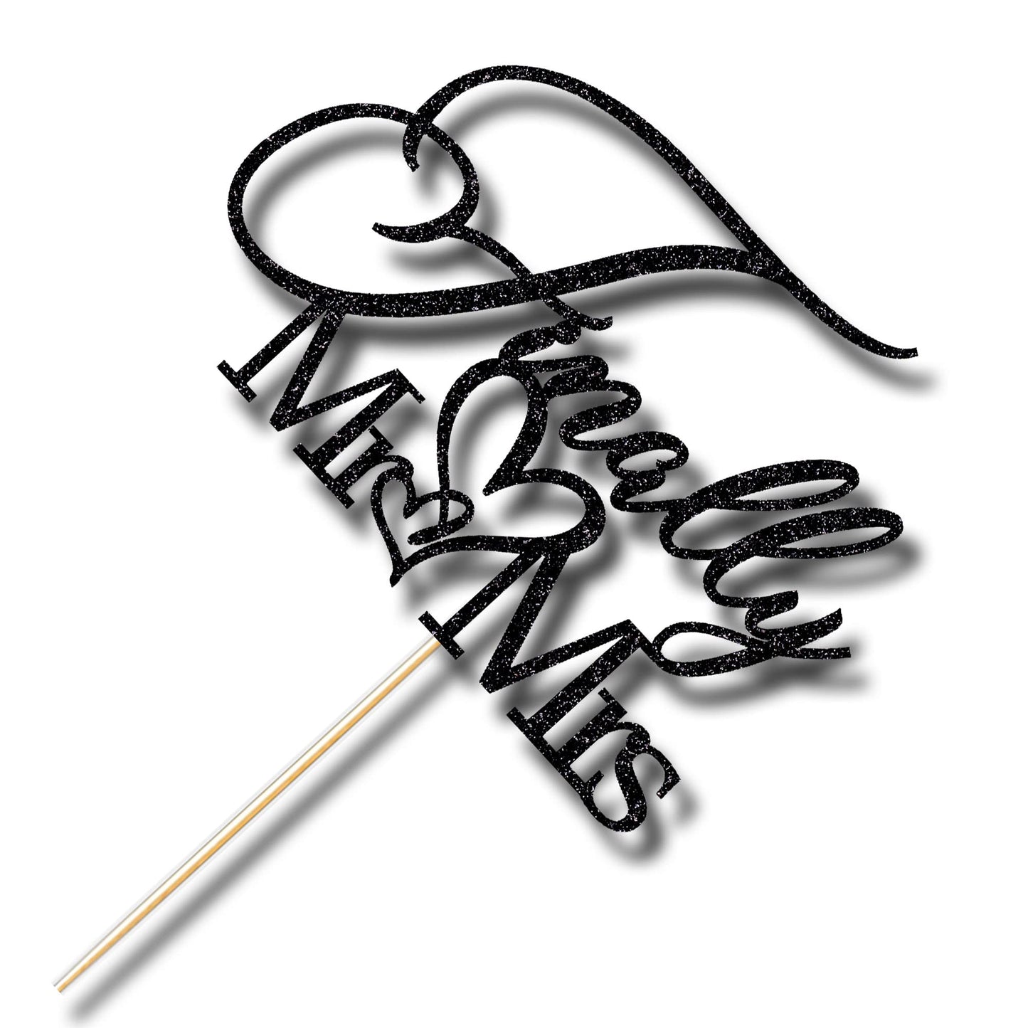 Finally Mr&Mrs Wedding Cake Topper, Elegant Cake Topper For Wedding Anniversary, Romantic Wedding Party Decorative Cake Toppers