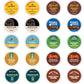 Light Roast Coffee K-Cups Sampler Variety, Includes Kahlua, Starbucks Veranda, Caribou Daybreak, Dounut House, Gevalia, Signatur