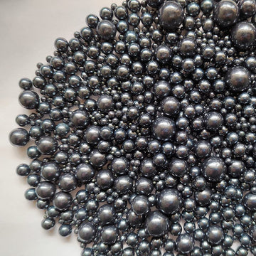 Eastron Edible Black Pearl Sugar Sprinkles Candy Mixing Size Baking Cake Decorations Cupcake Toppers Cookie Decorating Celebrati