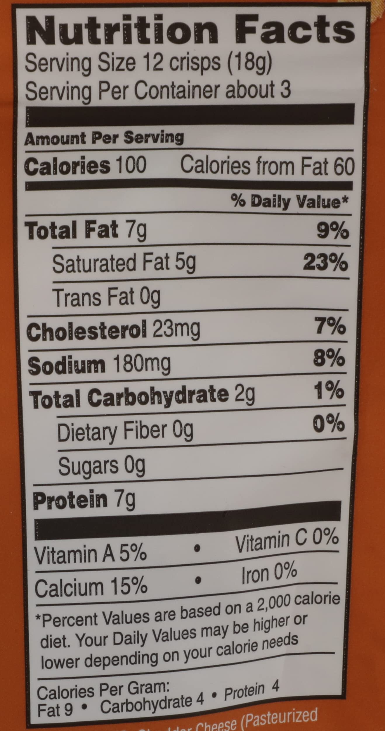 Parm Crisps Cheddar, 1.75 Oz