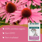Zhivana Organics Echinacea Tea - Organic Herbal Infusion, Caffeine-Free, 40 Tea Bags