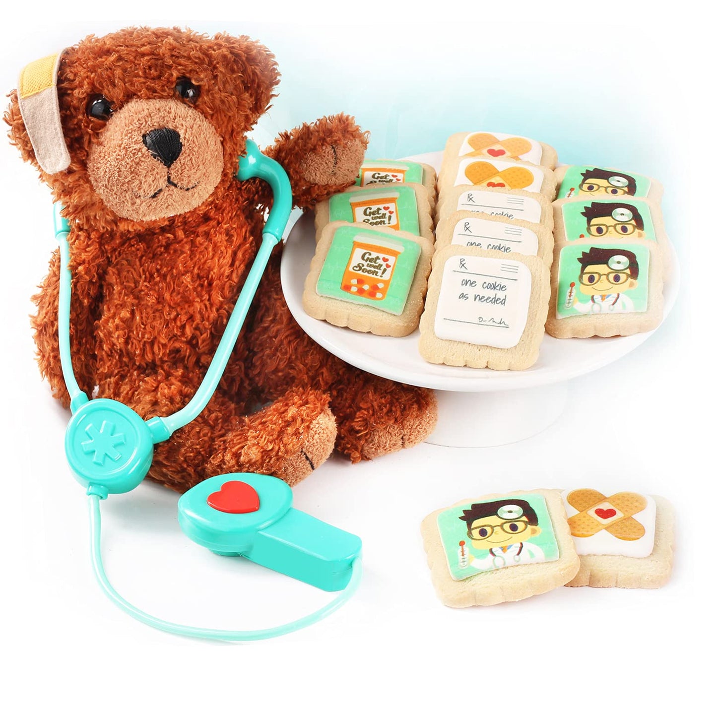 Get Well Soon Cookies Gift 12 Pack Decorated Individually Wrapped