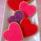 Valentine Sanding Sugar Edible Pink Red Purple Sugar Sprinkles For Cake Decorating Crystal Candy Sparkling Sanding Sugar For Cup