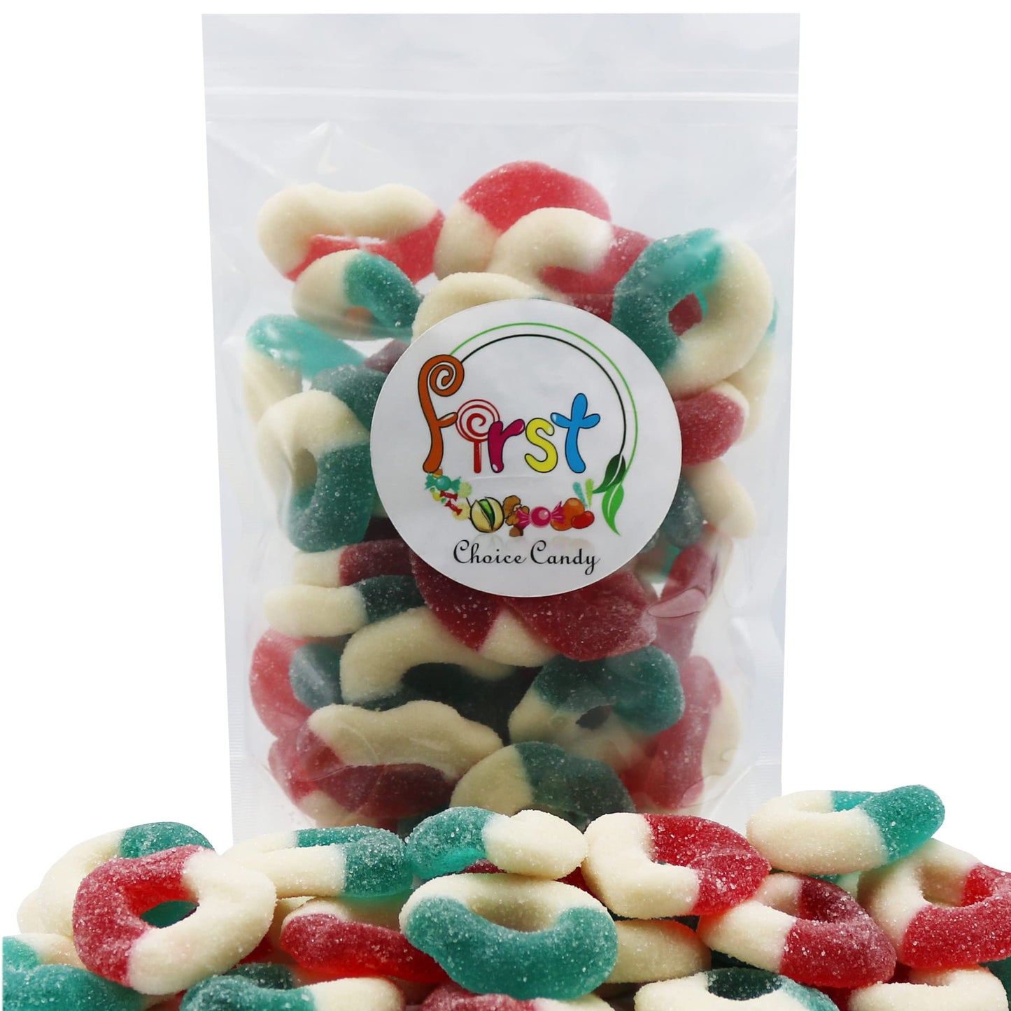 Firstchoicecandy Gummy Rings (Usa Patriotic, Freedom 1 Pound (Pack Of 1))