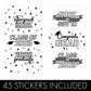 DISTINCTIVS Graduation Party Favor Stickers, Class of 2025, Candy Wrappers for Miniature Candies, 45 Count, White