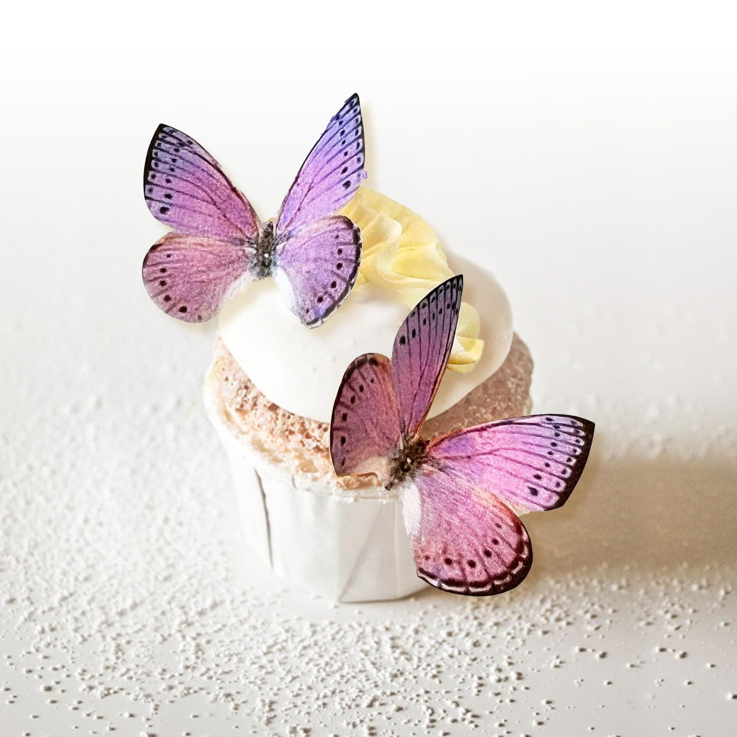 Sugar Robot Edible Butterflies - Large Cake Toppers - 3 inches - Light Purple - Premium Crafted - Made in the USA