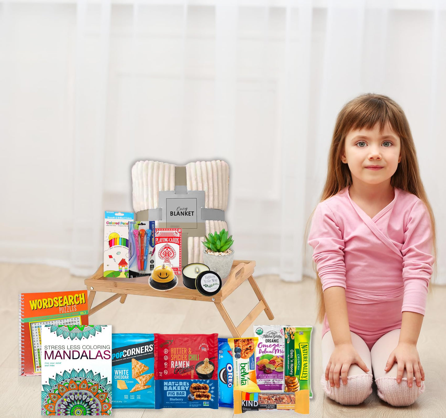 The Ultimate Get Well Soon Gift Basket | Care Package Speedy Recovery Gift Set W/Bed Tray, Books, Snacks & Blanket Feel Better Soon Hospital Gift Bundle For Man, Woman, Kids Boy Girl Teenager