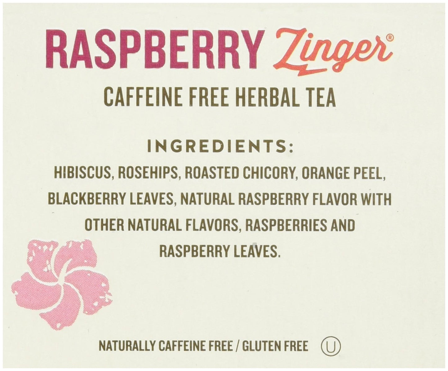 Celestial Seasonings Raspberry Zinger Tea Bags, 20 Count, Pack of 2