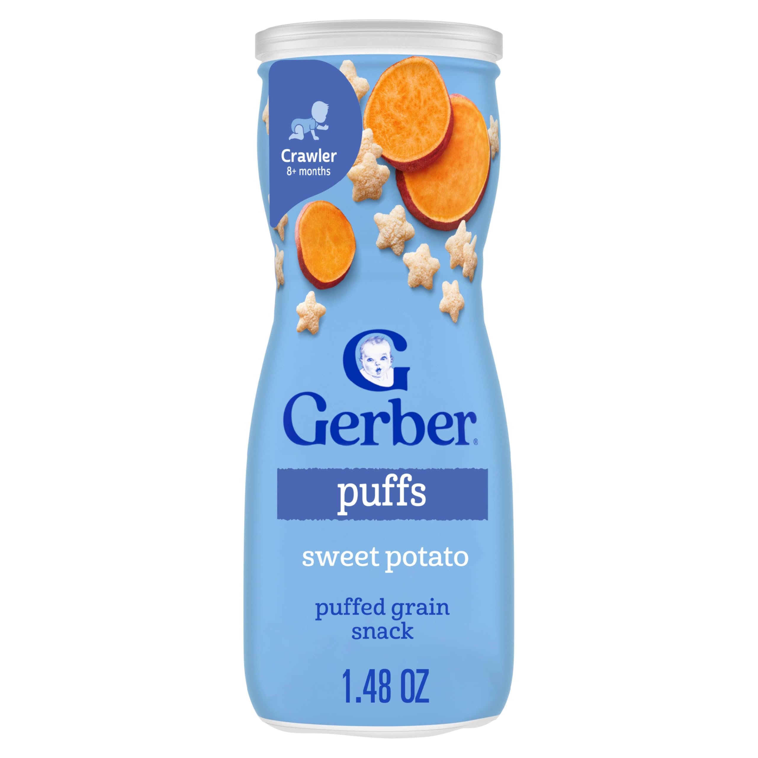 Gerber Baby Snacks Puffs Sweet Potato, 1.48 Oz – Groceryeshop
