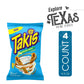 Takis Buckin Ranch Tortilla Chips Bundle, 4-Pack of 9.9 oz Sharing Size Bags, Hot Chili Pepper Flavor