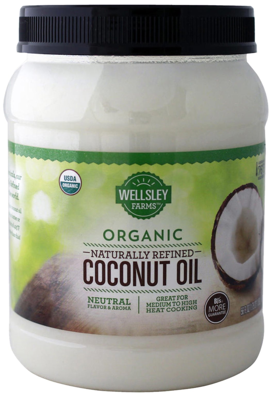 Wellsley Farms Organic Naturally Refined Coconut Oil, 56 oz.