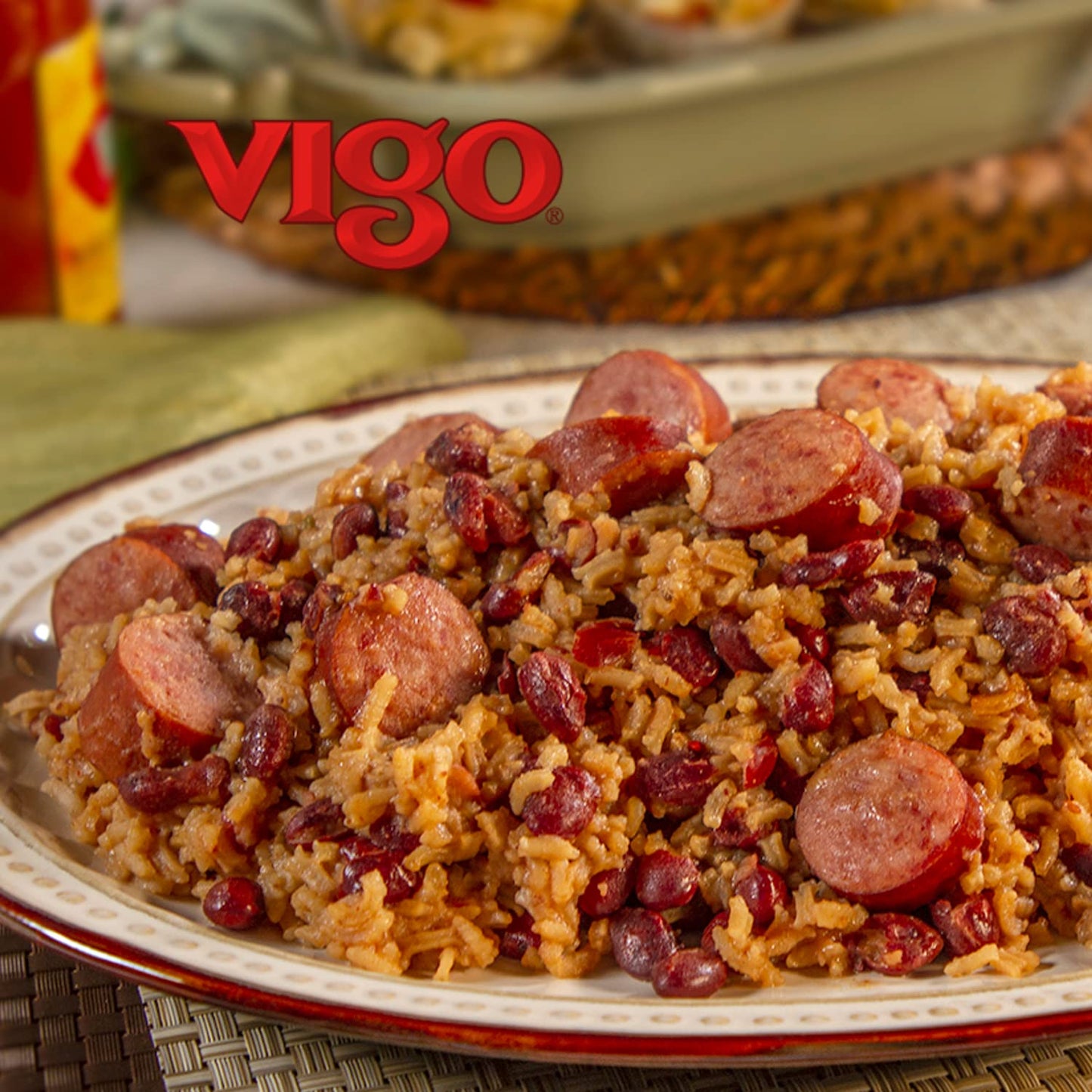 Vigo Authentic Red Beans & Rice, Low Fat, 8oz, Pack of 1, Model 16690