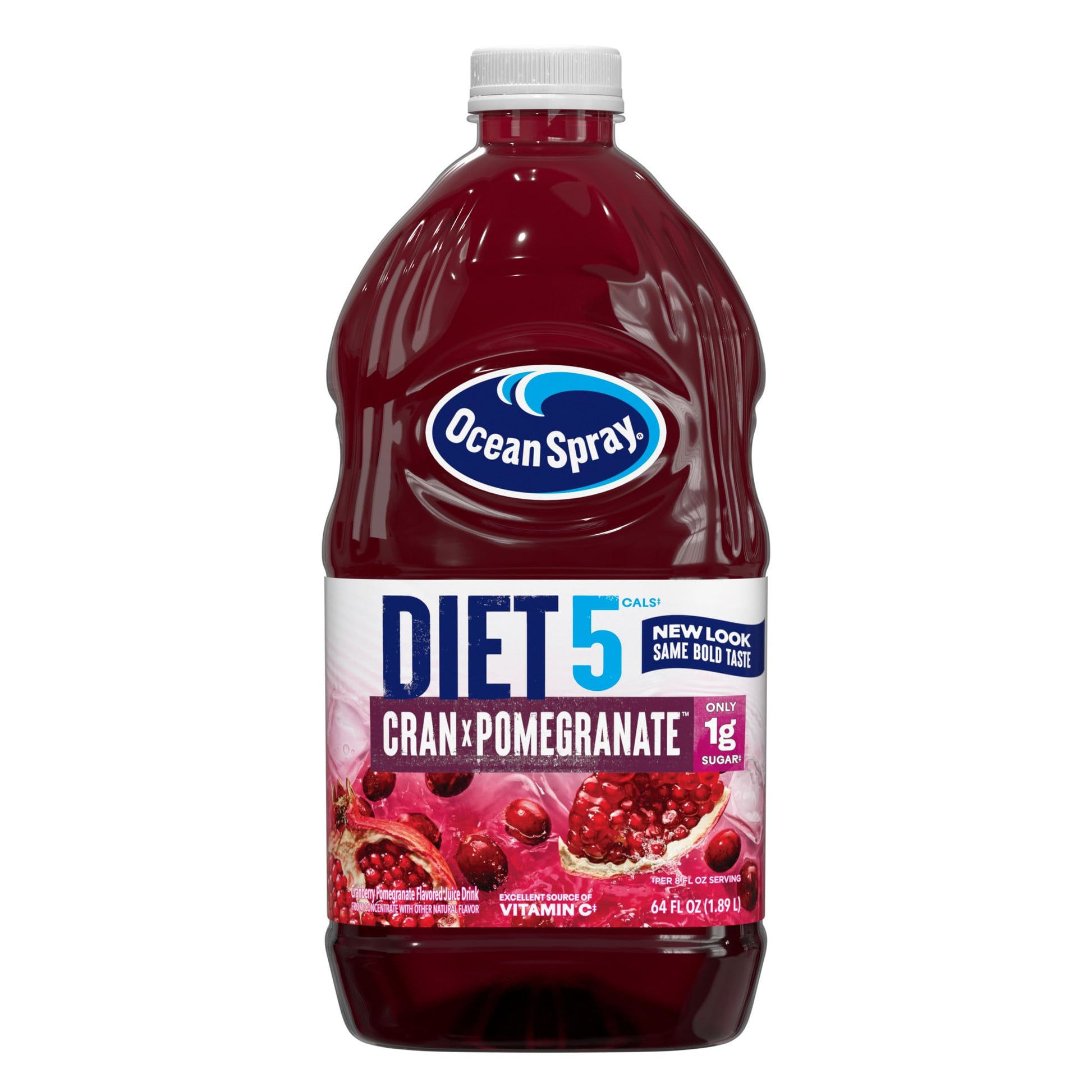 Ocean Spray Diet Cran-Pomegranate Juice Drink, 64 Fl Oz Bottle, Pack of 1