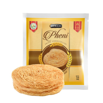 HEMANI Pheni 200g - Fried Vermicellies, Lachcha Semai, Wheat Dessert Breakfast Cereal - Crispy Snack for Festivals & Occasions -