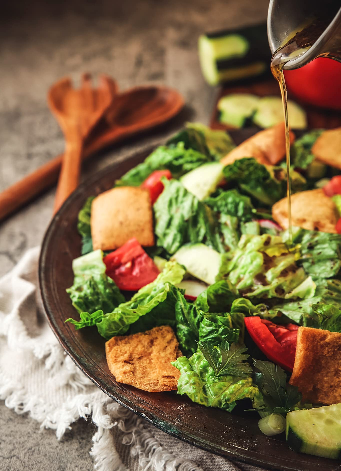 Fattoush Mediterranean Dressing and Marinade 12 FL OZ (1)
