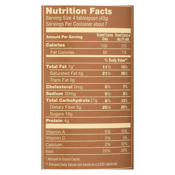 Guittard Grand Cacao Drinking Chocolate, 10 Ounce - 6 Per Case.