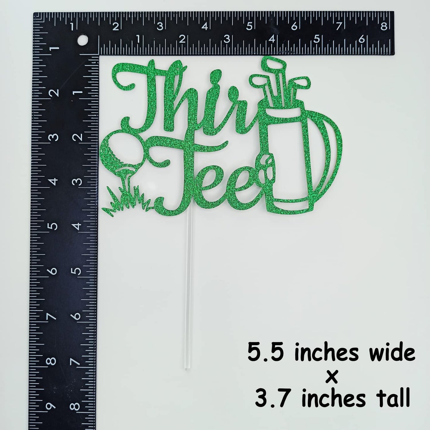 Thirtee Birthday Cake Topper, Golf 30Th Birthday Decoration, Funny Golf Theme 30 Thirty Sign, Golf Theme 30Th Birthday Favor For
