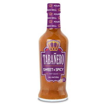 Sweet & Spicy Hot Sauce By Tabaero, Gourmet Hot Sauce Gift, Fiesta Party Favors, All Natural, Gluten Free, Low Sodium, Vegan, Ko