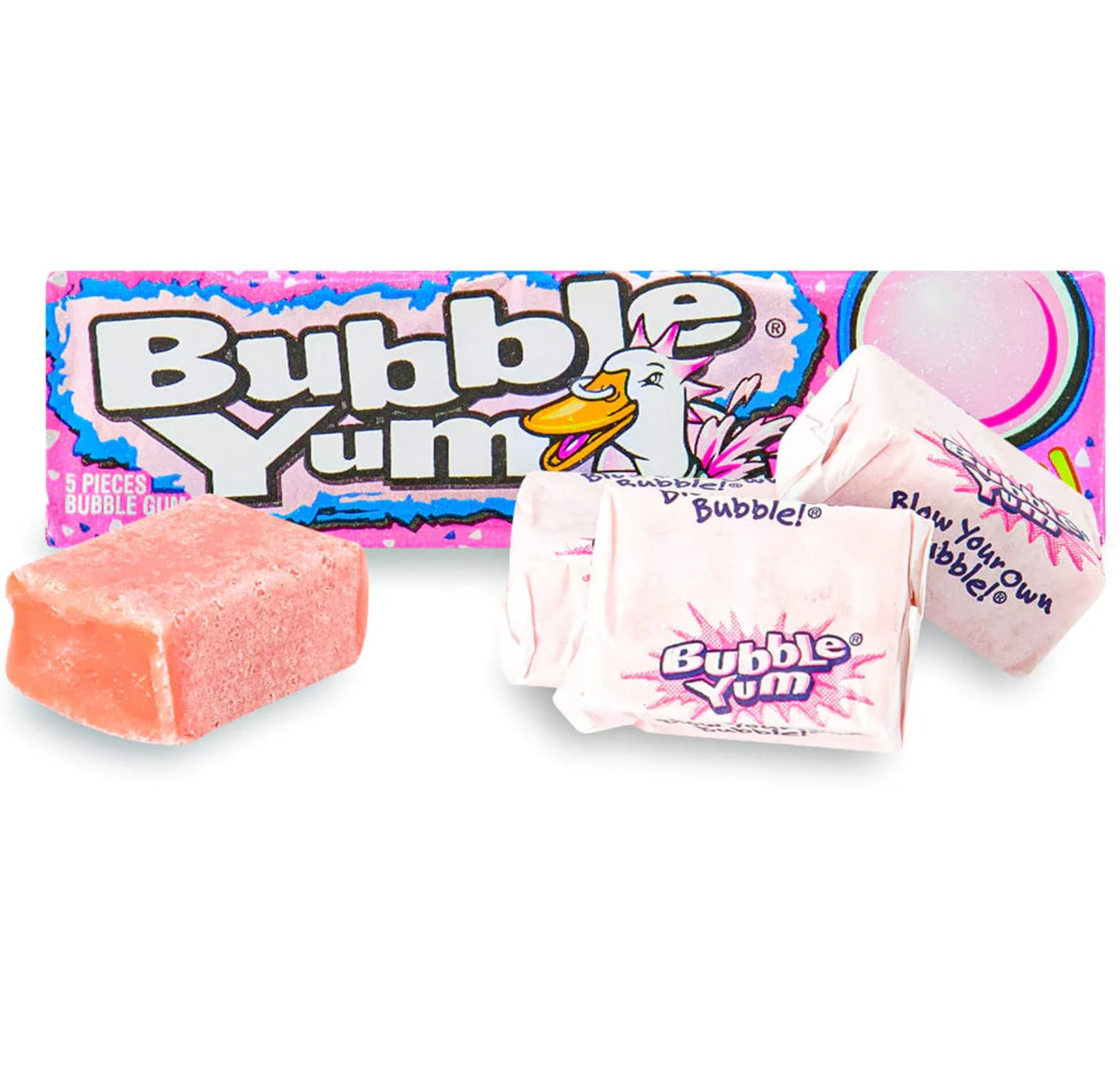 Bubble Yum Bubble Gum Variety Pack - 6 Count (3 Packs of Original & Cotton Candy), Pink