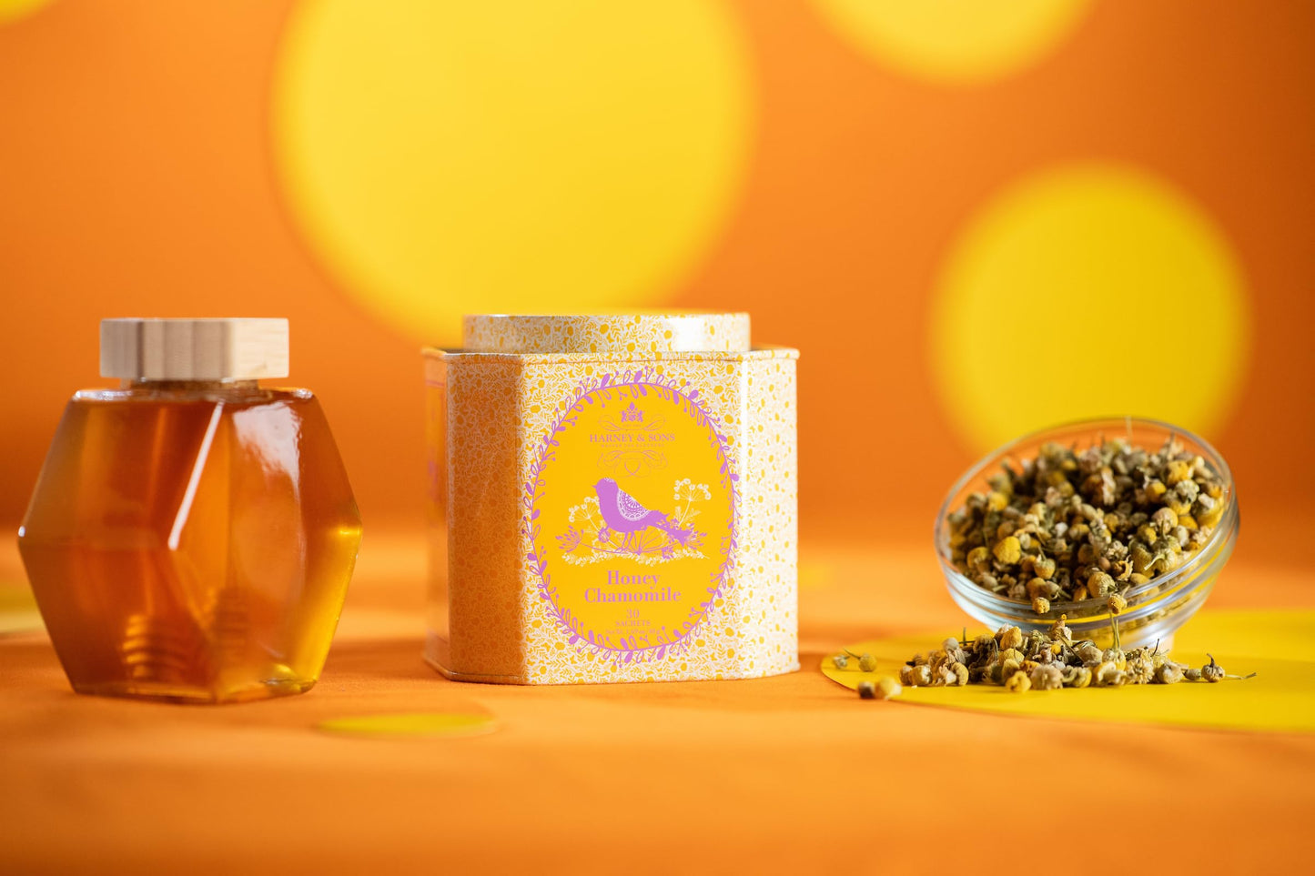 Harney & Sons Organic Honey Chamomile Tea | 30ct sachet tin