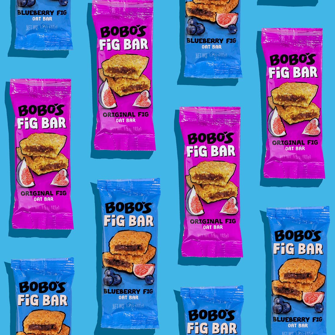 Bobos Fig Bar (20  Variety Pack)  Soft Baked  Non-GMO  Vegan  Snack Bar  Gluten Free