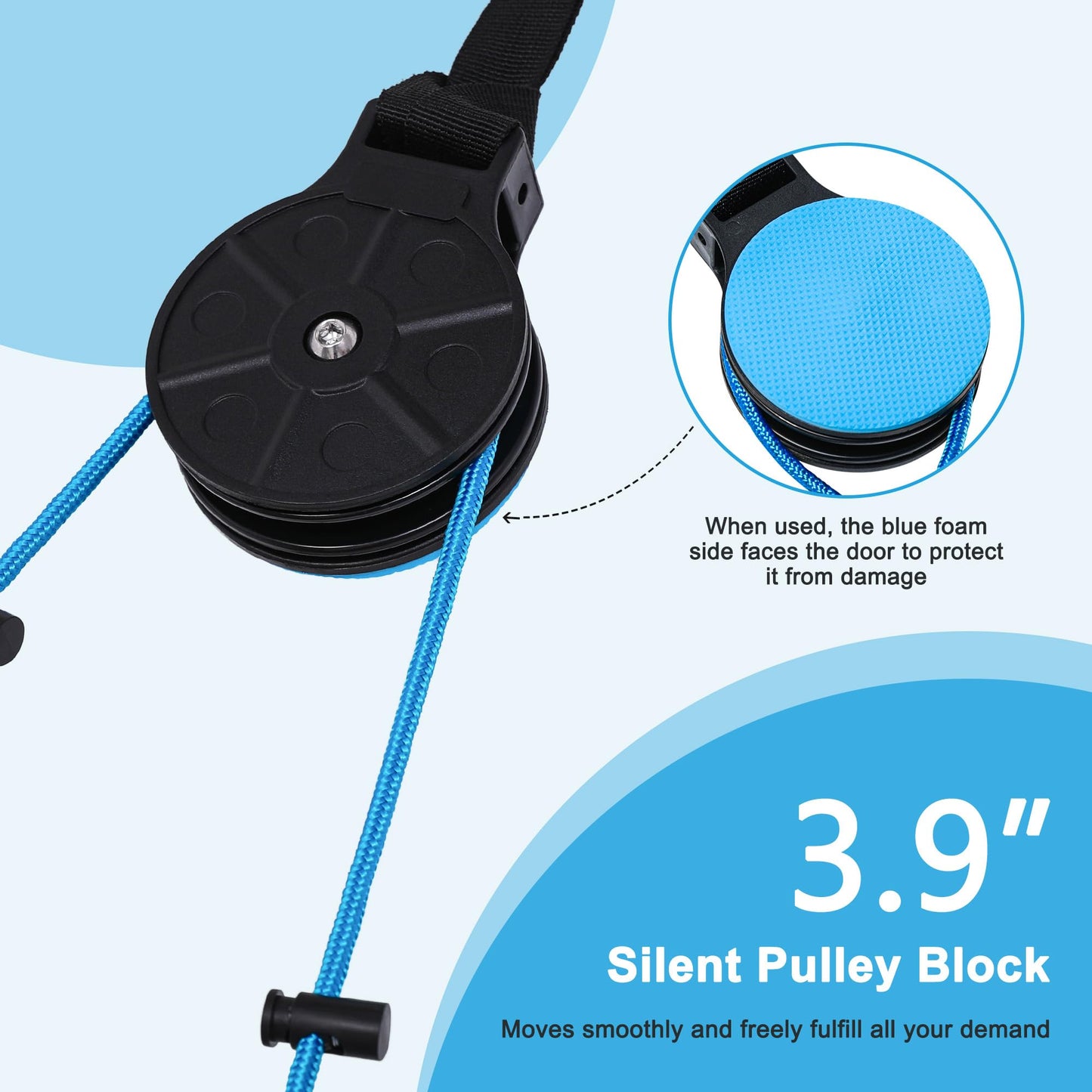 Fanwer Shoulder Pulley, Overhead Shoulder Pulley For Physical Therapy, Over The Door Exercise Pulley Device For Rotator Cuff Rec