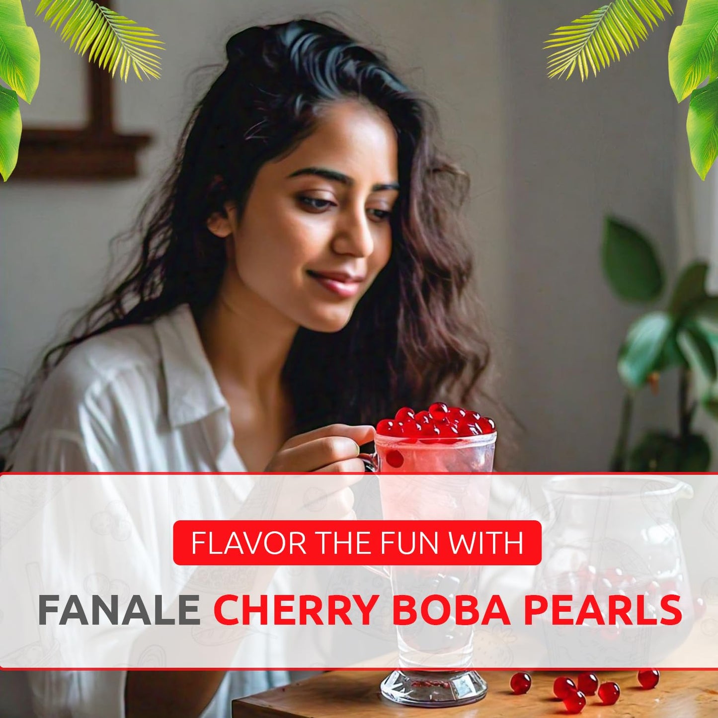 Fanale Cherry Popping Boba Pearls, Vegan, Non-GMO, Gluten-Free, 7 lb Pack