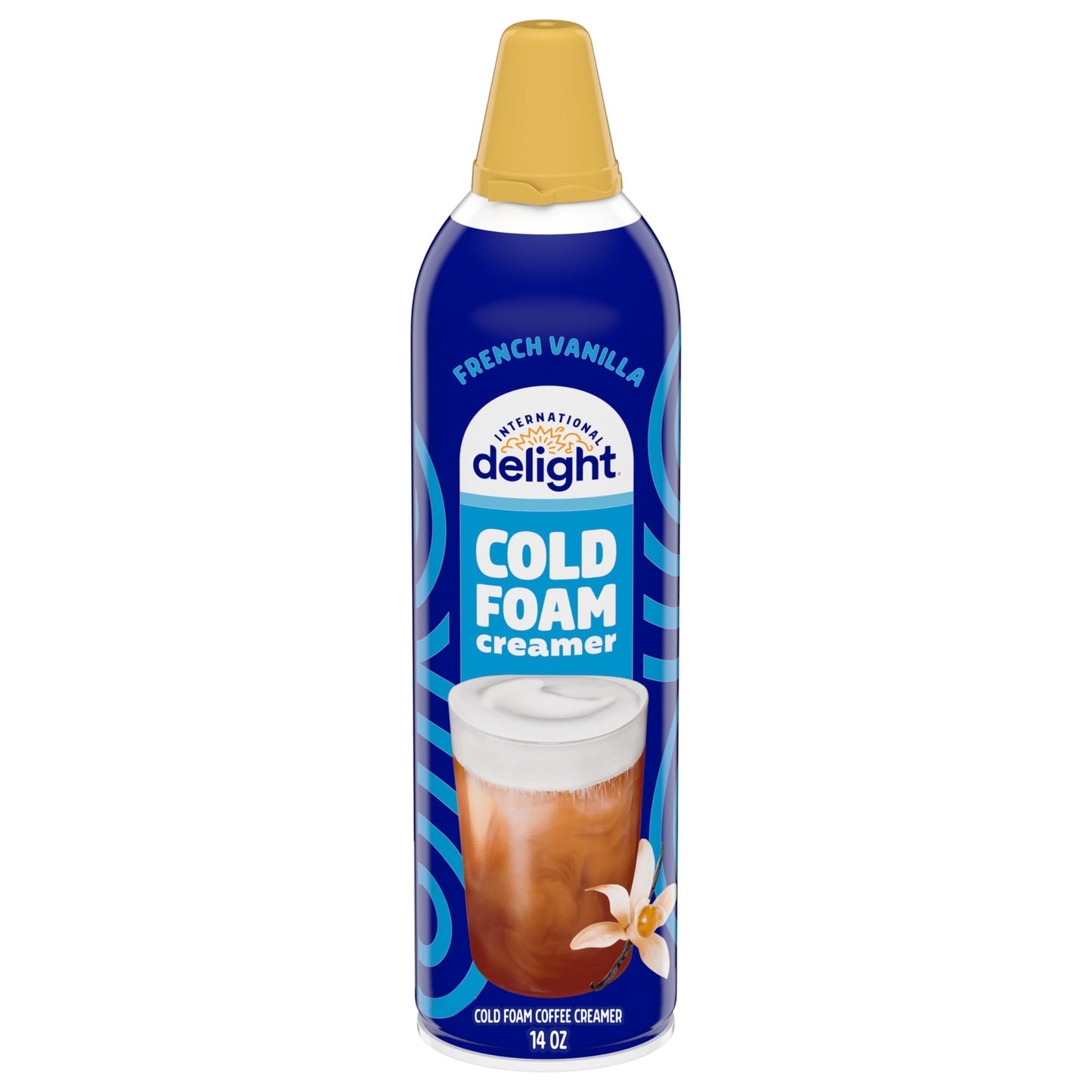 International Delight Cold Foam Coffee Creamer, French Vanilla Cold Foam Flavored Creamer, 14 OZ Can