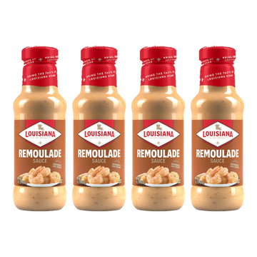 Louisiana Fish Fry Remoulade Sauce, 10.50-Ounce - (Pack Of 4) - Perfect For Enhancing Seafood Sauce, Salad Dressings, Horseradish, Potato Salads, Deviled Eggs, And More