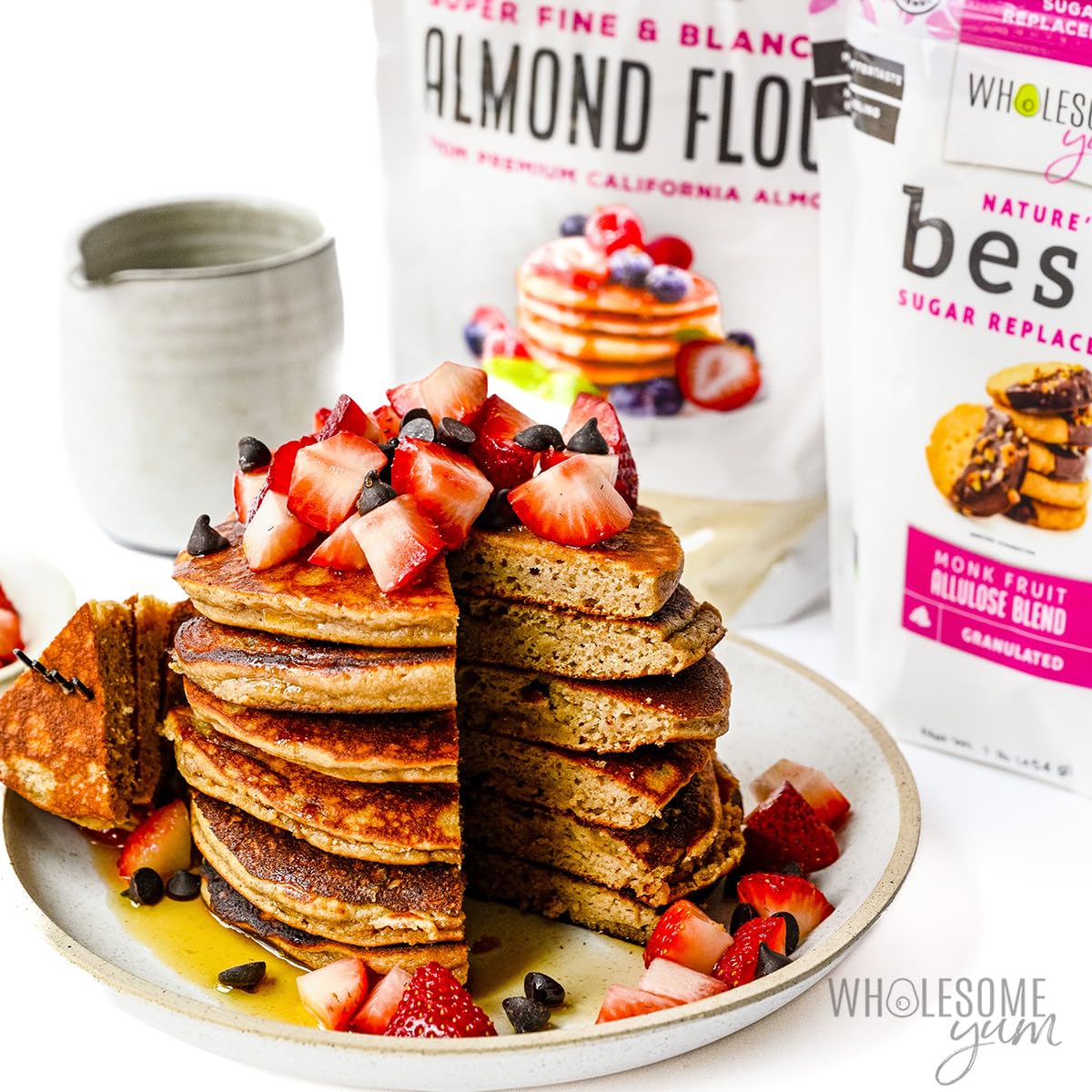 Wholesome Yum Almond Flour - Low Carb, Gluten Free, Keto Friendly, 16 oz