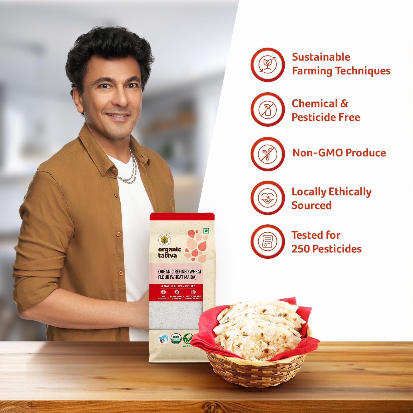 Organic Tattva, Organic Maida 500 Gram