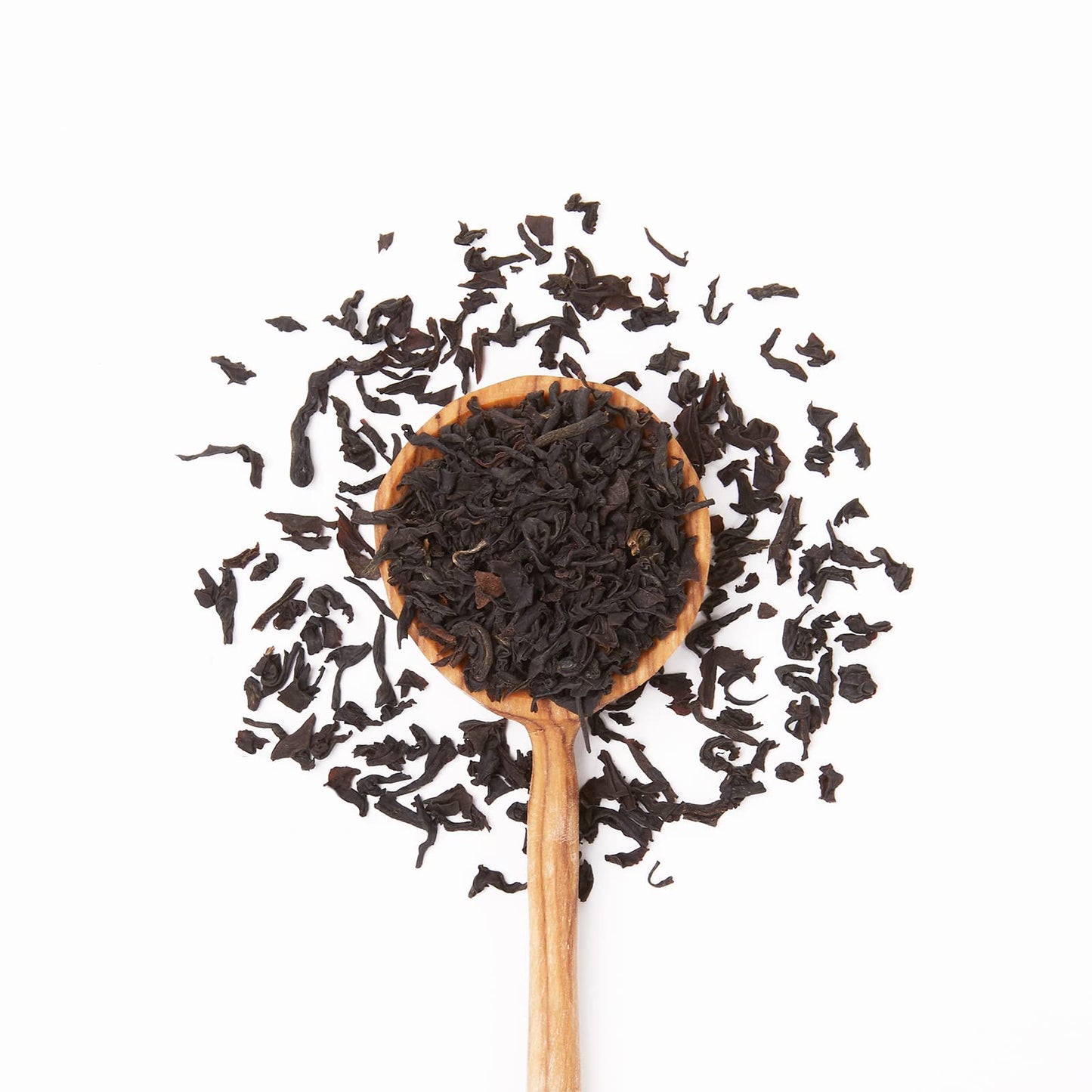 JusTea MT. KENYA BLACK Loose Leaf Black Tea, High Caffeine, Fair Trade, 90g Recyclable Pouch, 40+ Cups