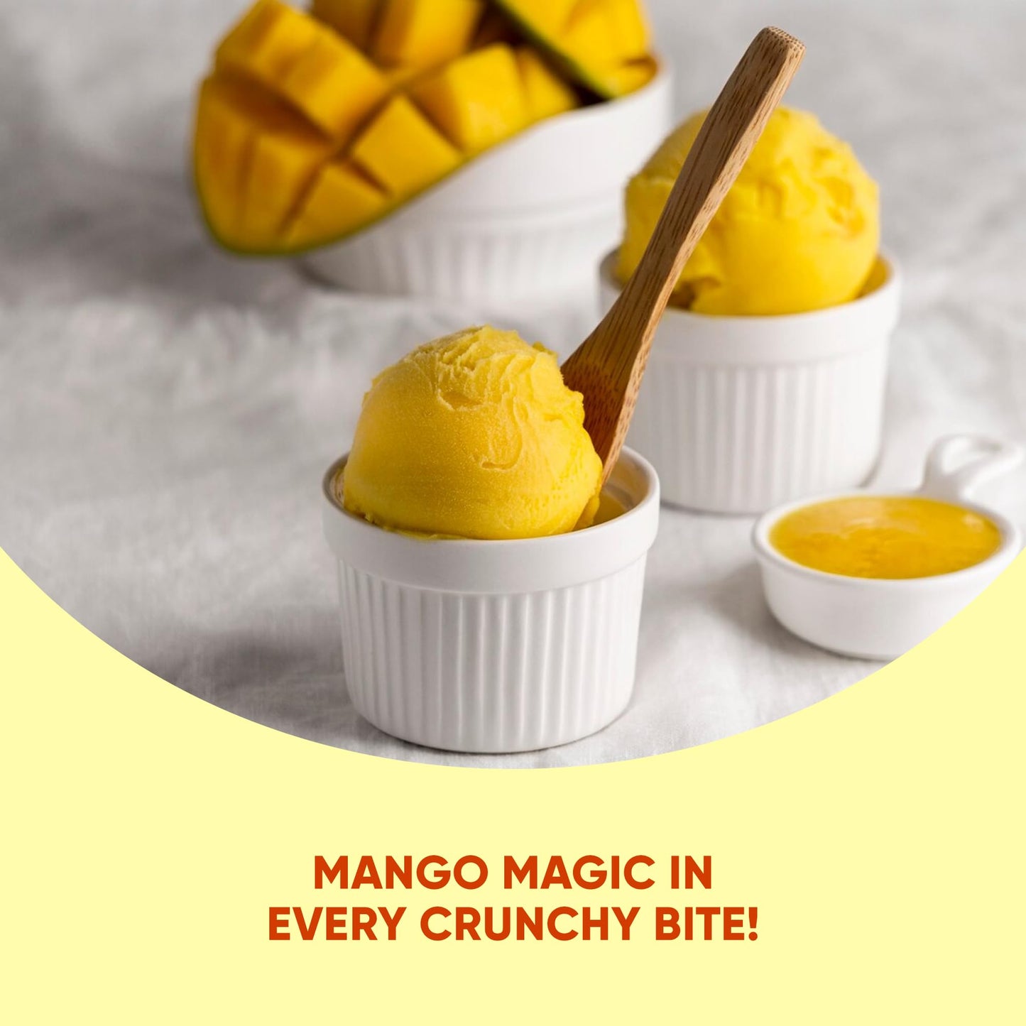 STAR CANDIES Freeze Dried Mango Ice Cream | Crunchy Camping Snack | 3 Pack