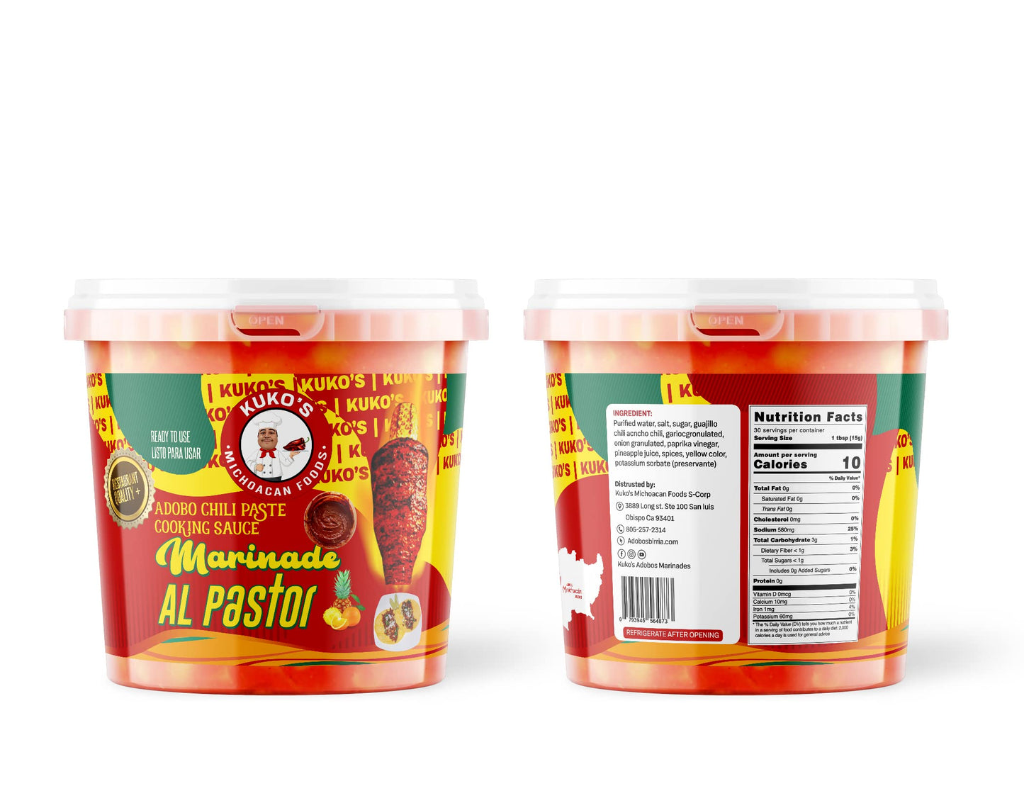 Al Pastor Adobo Marinade Chili Paste With Pineapple Cooking Sauce Chili Paste Taco Maker