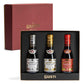 Giusti Balsamic Vinegar Trio Gift Set – 3 Premium Bottles, 3.38 Fl Oz Each, Black Aceto Balsamico di Modena IGP
