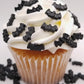 Ncs Black Bats Edible Candy Toppers, 8 Ounces - Great For Cupcakes, Cookies, Cakes, Cake Pops, And Party Tables