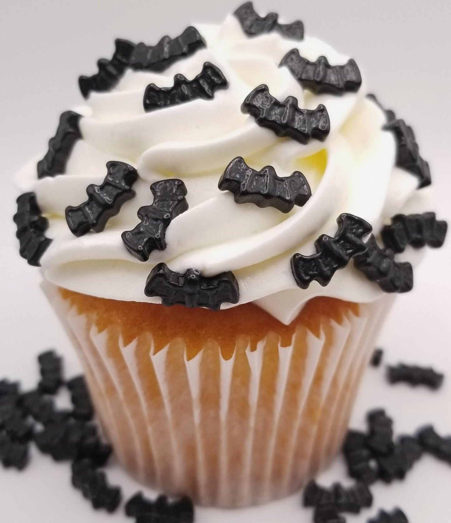 Ncs Black Bats Edible Candy Toppers, 8 Ounces - Great For Cupcakes, Cookies, Cakes, Cake Pops, And Party Tables
