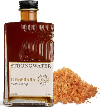 Strongwater Rich Demerara Syrup - Makes 16 Cocktails - Syrup For Cocktails Handcrafted In Usa With Filtered Rocky Mountain Water, Demerara Sugar - Just Mix With Spirit-Inspired Flavor Or Spirit-Inspired Flavor
