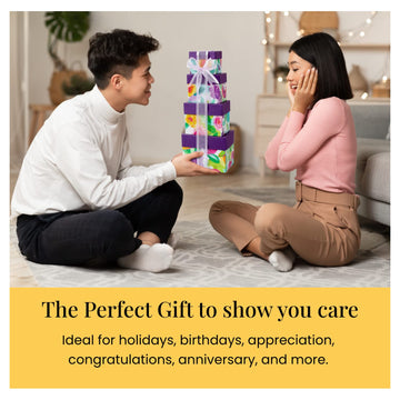 Broadway Basketeers Valentines Day Chocolate Food Gift Basket Tower Snack Gifts For Women, Men, Families, College – Delivery For Birthday, Appreciation, Thank You, Get Well Soon Care Package