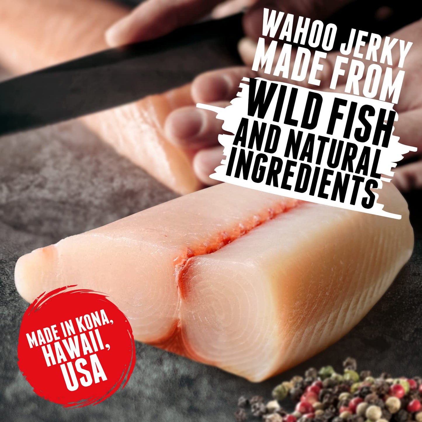 Smokin Hickory O.G Wahoo Ono Fish Jerky - Organic, Gourmet Smoked Fish Strips, Rich In Omega-3 & Protein, Low-Calorie, Low Sodium & Sugar - Smoky Umami Flavor - 2Oz Bag