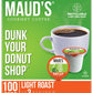 Maud'S Decaf Donut Shop Coffee Pods, 100 Ct | Decaf Dunk Your Donut Shop | 100% Arabica Light Roast Decaffeinated Coffee | Solar