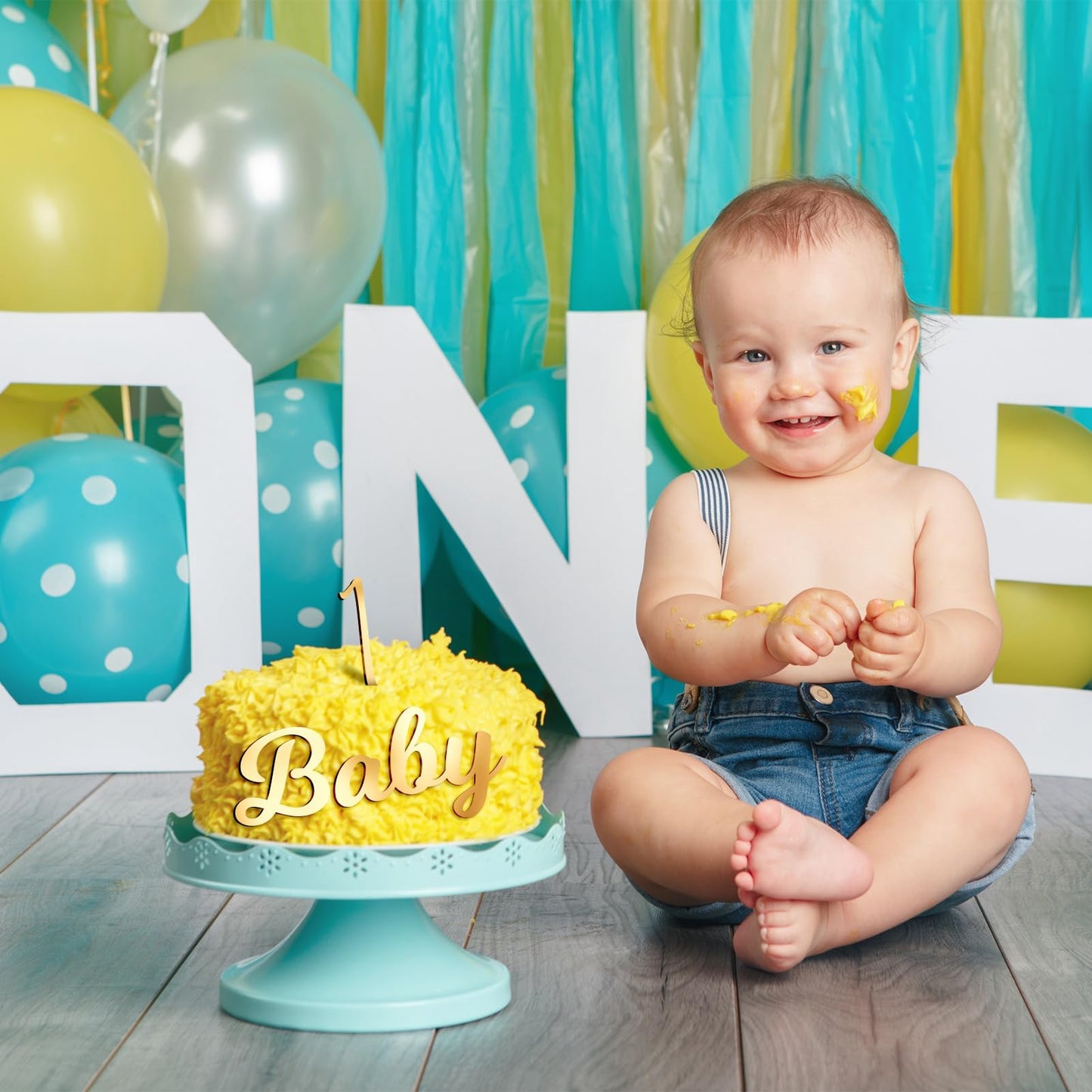 Jspupifip 64 Pcs Acrylic Cake Alphabet Numbers Topper, Mirror Number 0-9 And Alphabet A-Z Personalized Cake Picks Decor Annivers