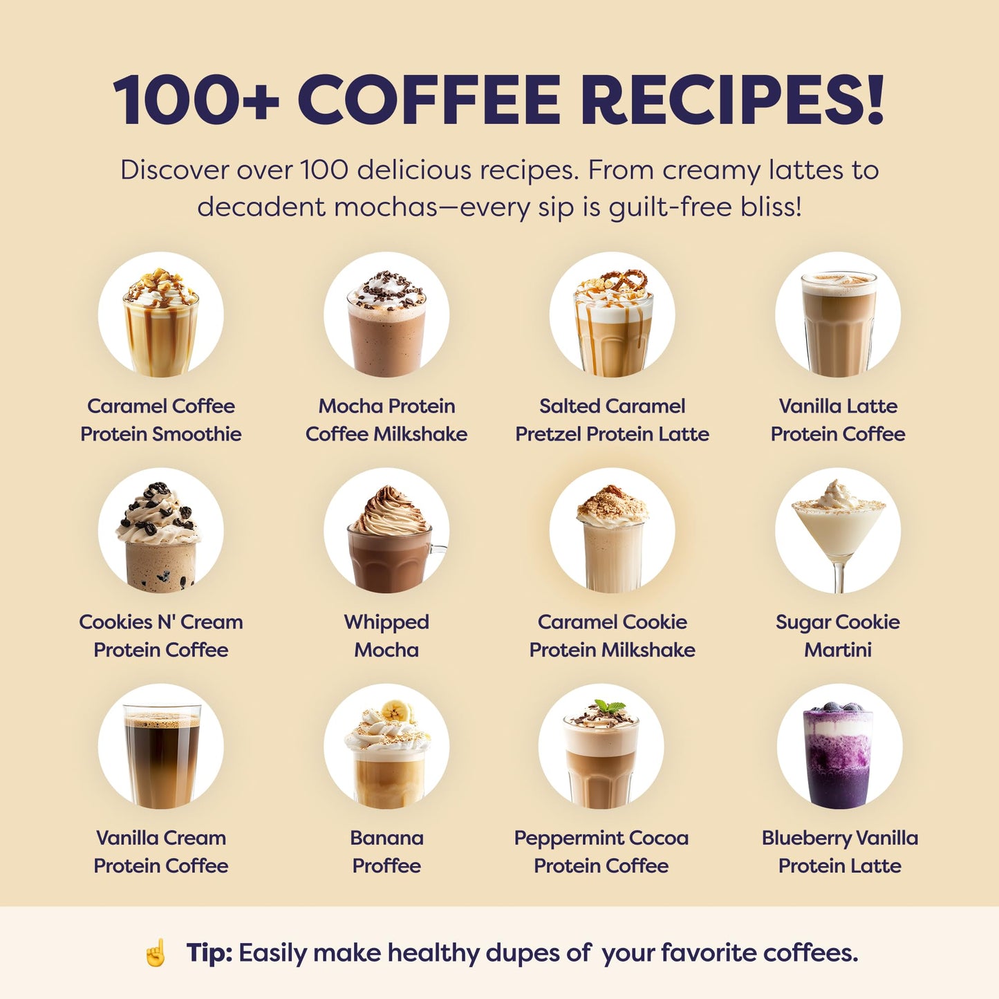 Sugar Cookie Protein Iced Coffee - enhanced Whey Protein & Instant Iced Coffees - 100% Natural Cold Brew Coffee - Zero Artificial Flavors & Sweeteners  80 mg Caffeine  0g of Sugar  20 Servings