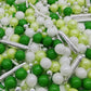 Green Series Sprinkles Candy Mix Size Edible Pearls Cake Decorations Cupcake Toppers Cookie Decorating Perfect For Wedding Party