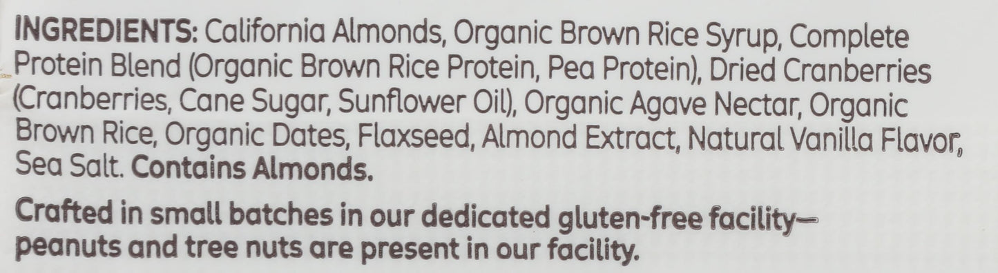 The Gluten Freeb Bar - Cranberry Toasted Almond - Gluten Free - Case Of 12 - 2.05 Oz(D0102Hx8F8T.)