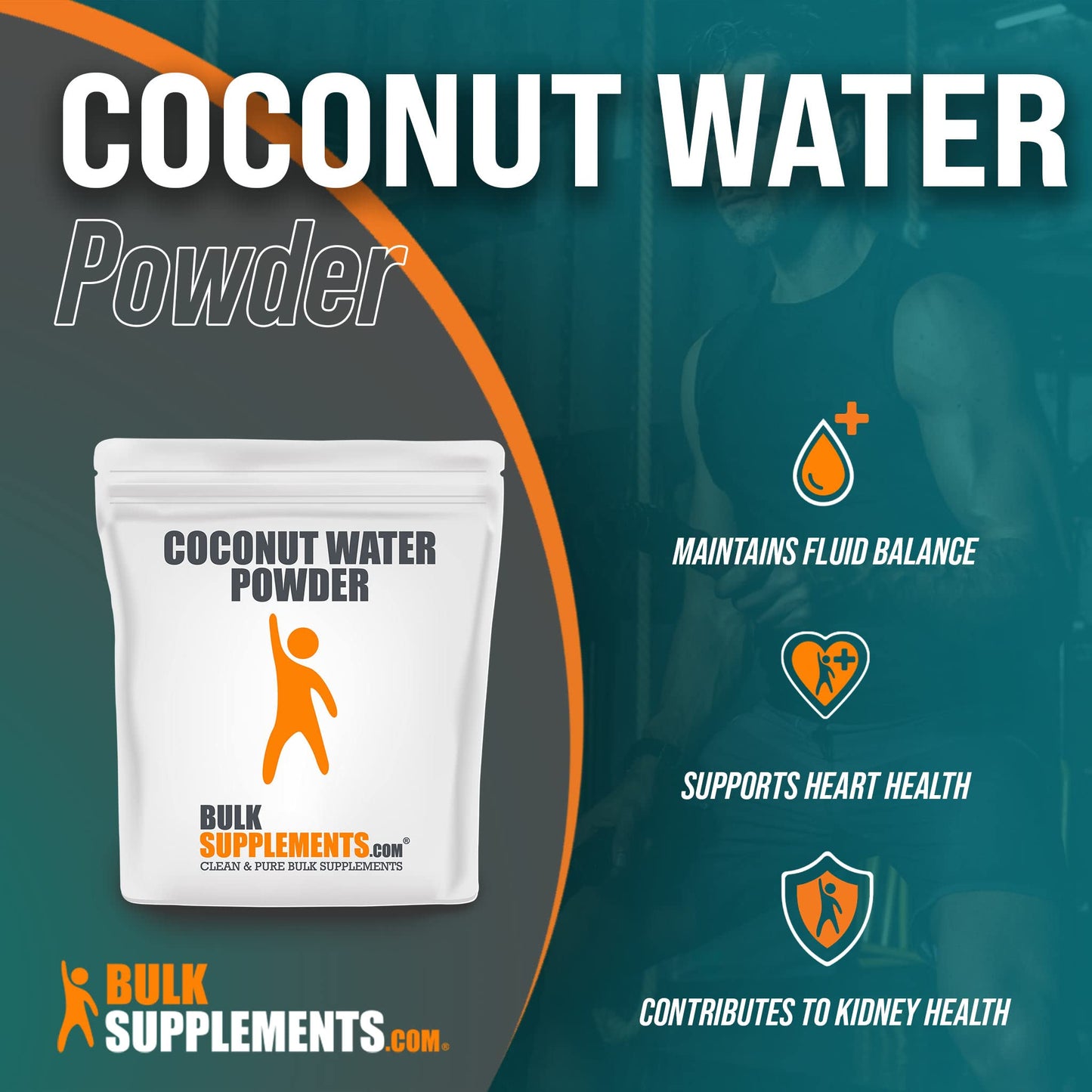 Bulkdietary products Coconut Water Powder - Electrolyte dietary product, No Sugar Added, Gluten Free, 250g (8.8 oz)