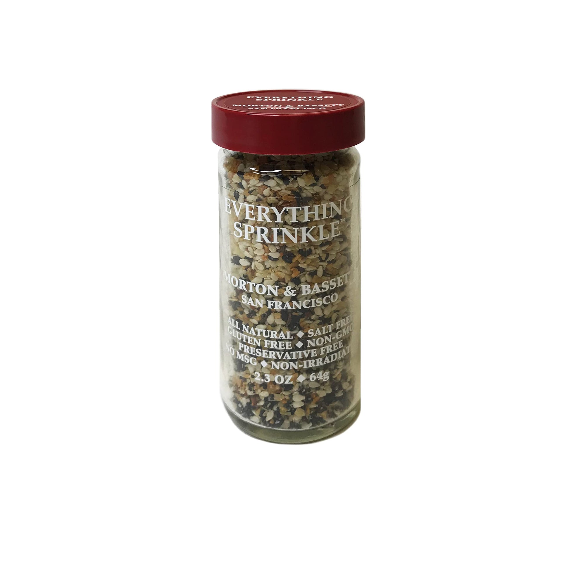 Morton & Bassett Everything Sprinkle Seasoning, Salt-Free, Non-GMO, 2.3oz, Natural